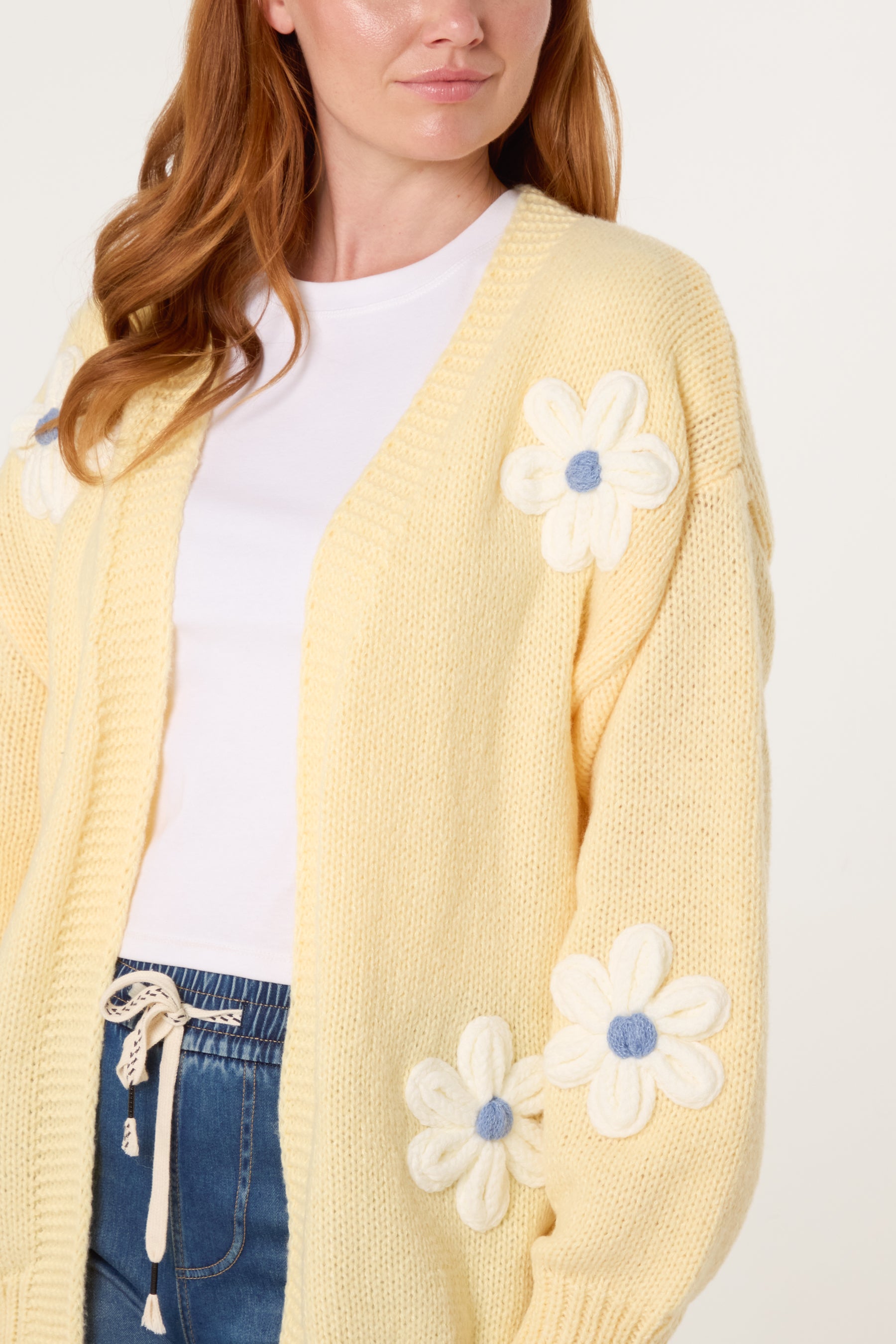 Flocking Daisy Open Knit Cardigan (New Colours)