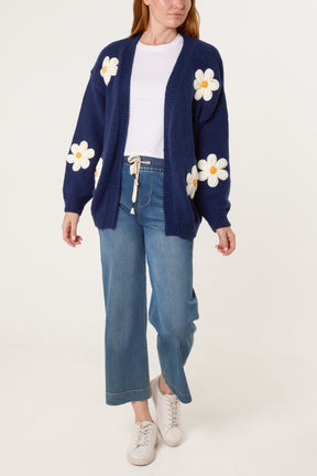 Flocking Daisy Open Knit Cardigan (New Colours)