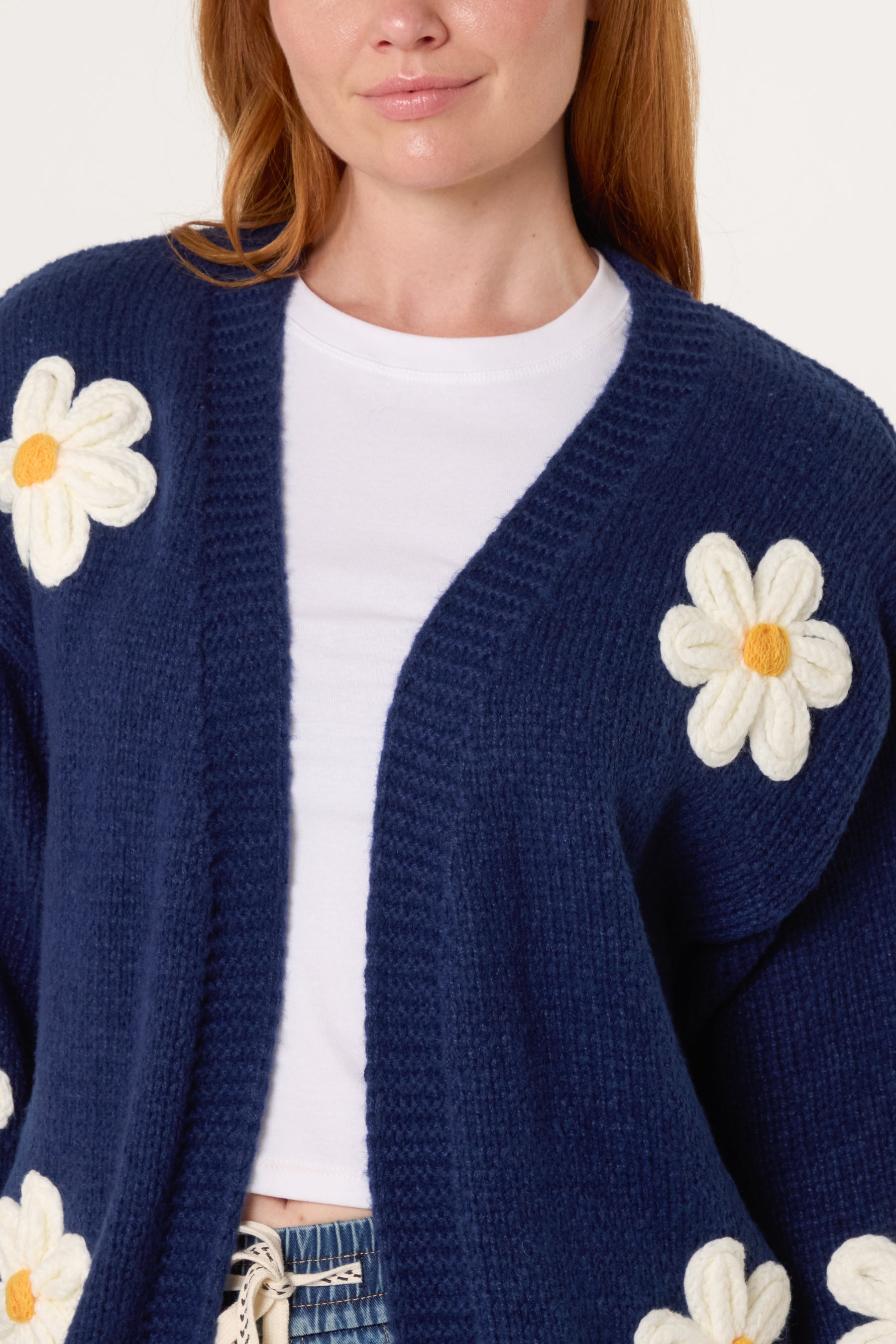 Flocking Daisy Open Knit Cardigan (New Colours)