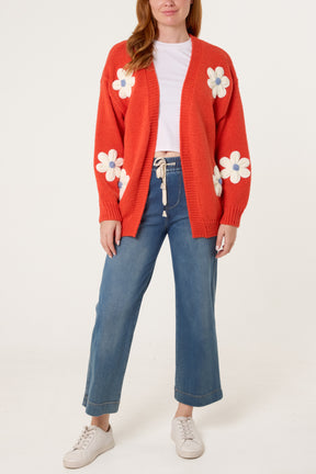 Flocking Daisy Open Knit Cardigan (New Colours)