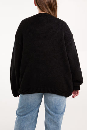 Daisy Knit Flower Cardigan
