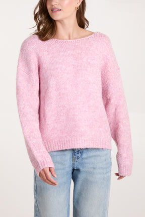 Sequin Bow Back Jumper/Cardigan