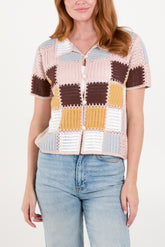 Patchwork Crochet Shirt