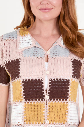 Patchwork Crochet Shirt