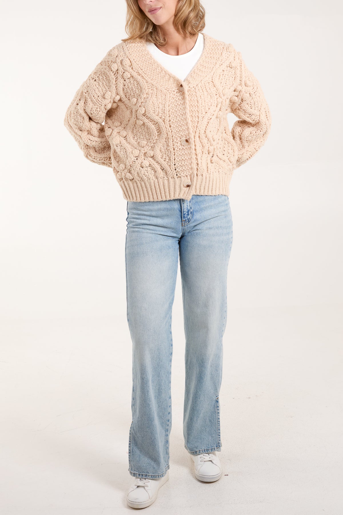 Chunky Cable Knit Cardigan