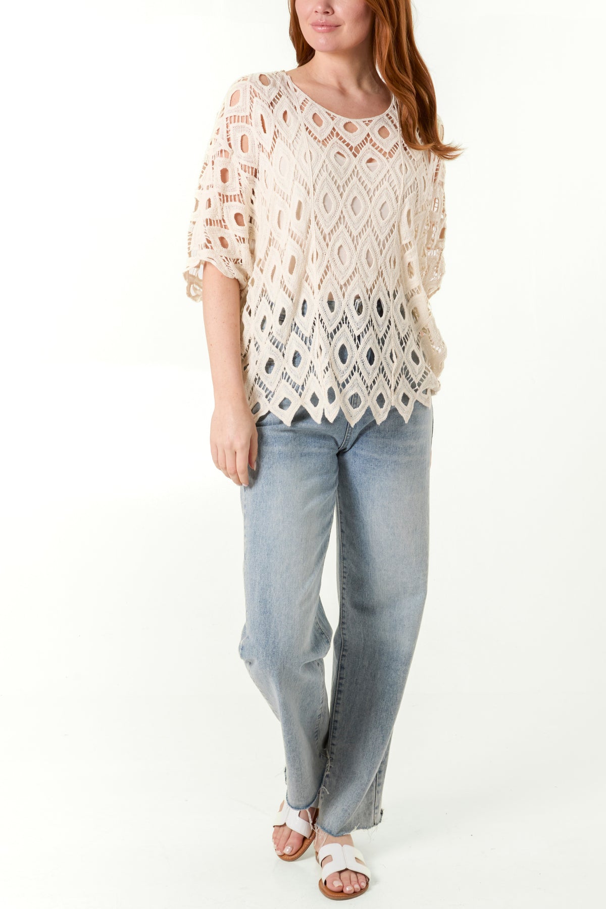 Diamond Crochet Relaxed Top