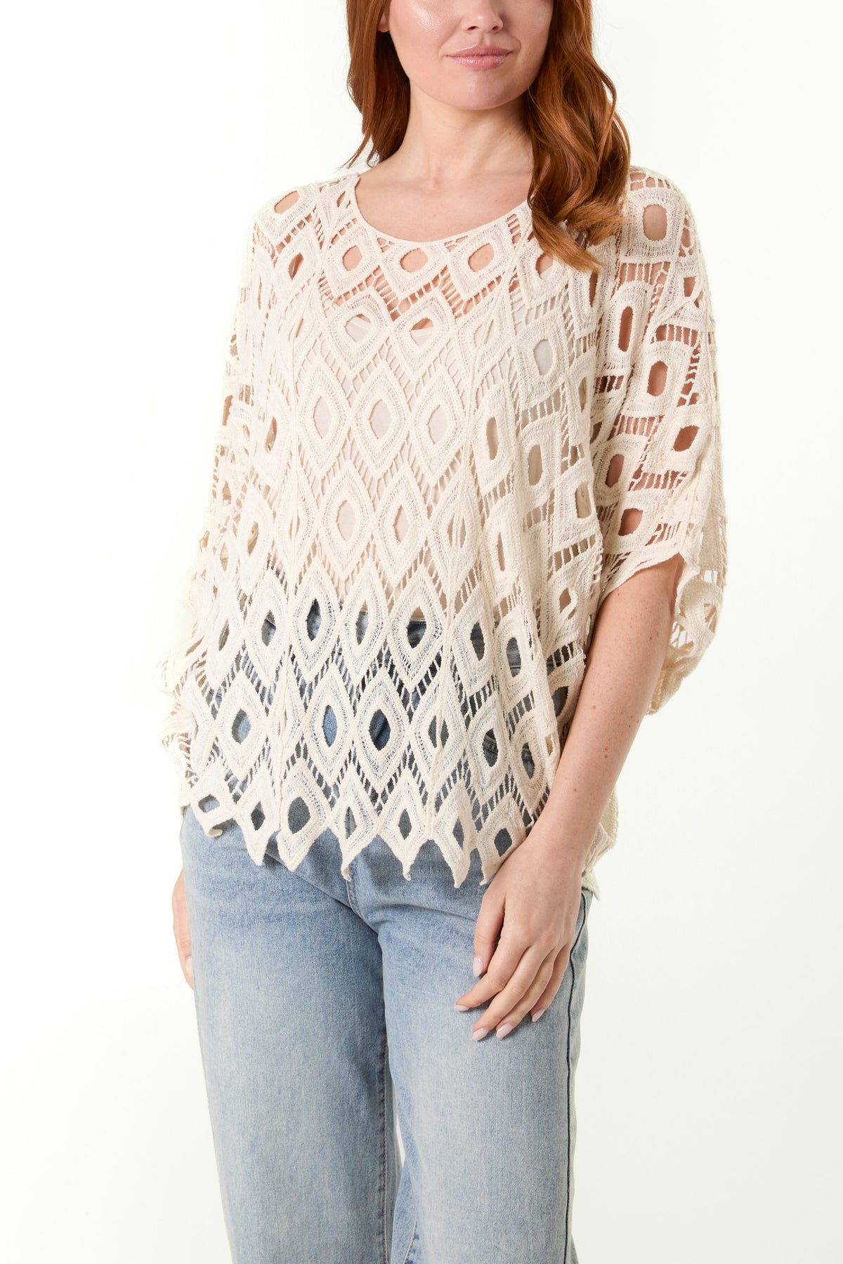 Diamond Crochet Relaxed Top