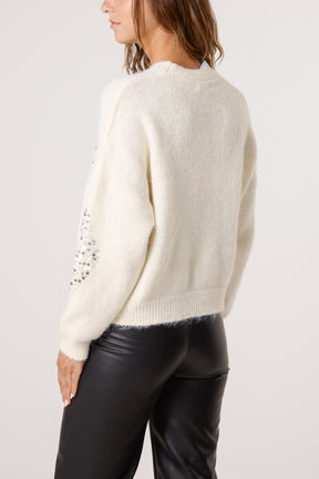 Sequin Diamond Knit Jumper