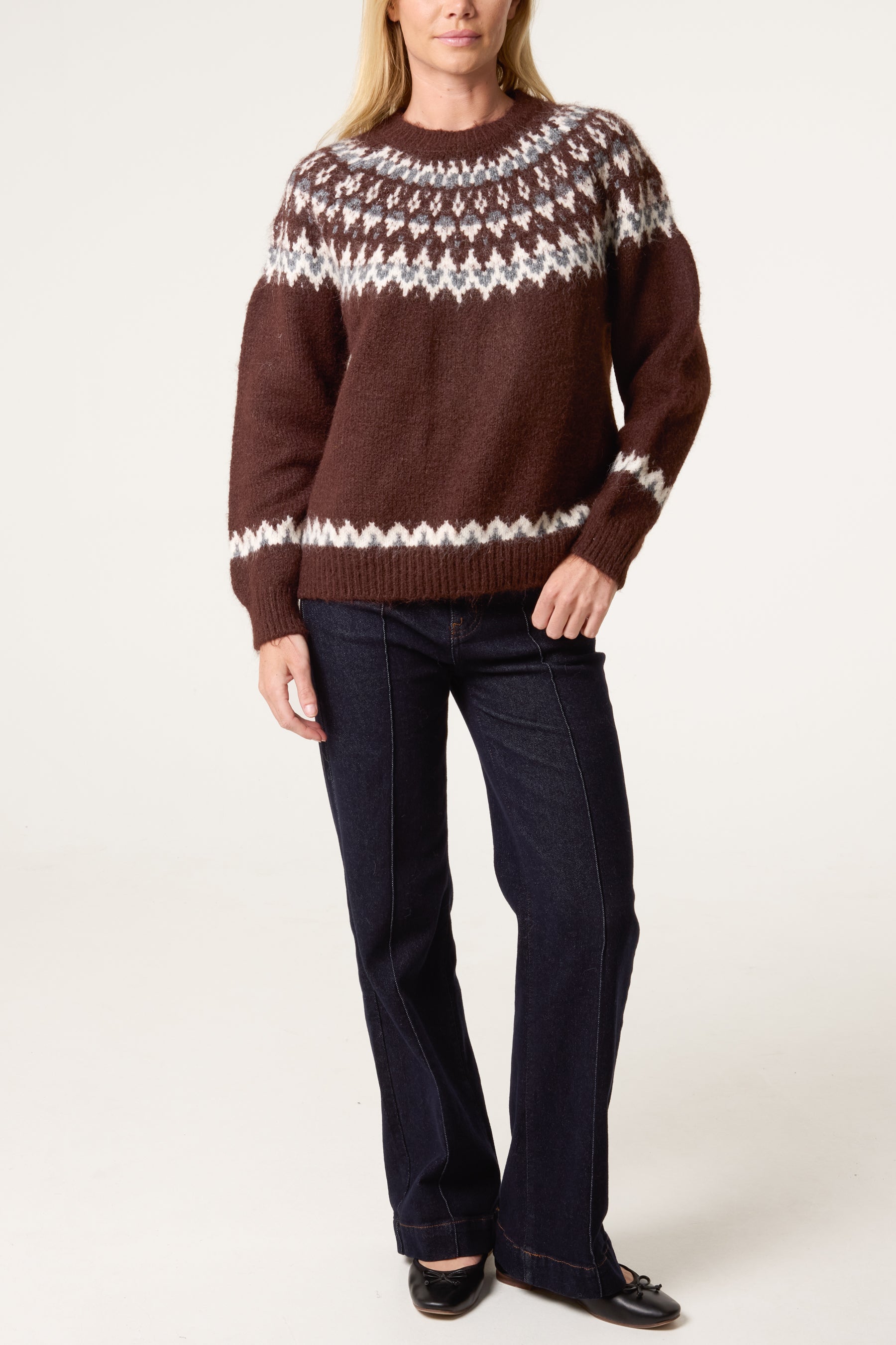 Nordic Knit Wool-Blend Jumper