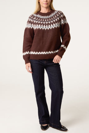 Nordic Knit Wool-Blend Jumper