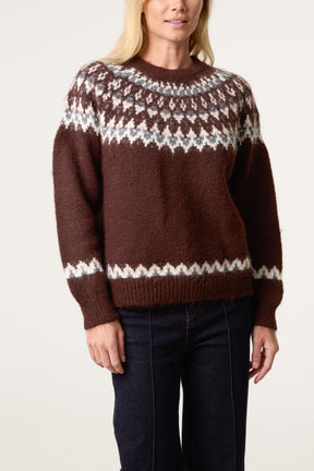 Nordic Knit Wool-Blend Jumper