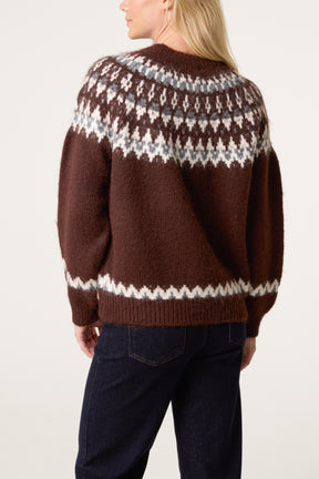 Nordic Knit Wool-Blend Jumper