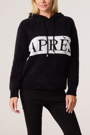 'Apres' Logo Drawstring Hoodie