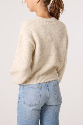 Crochet Flowers Knit Jumper