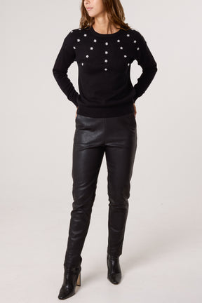Diamante Ditsy Flower Jumper