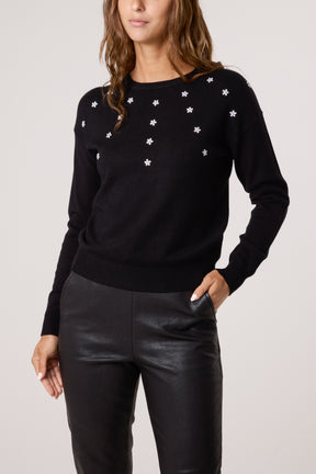Diamante Ditsy Flower Jumper