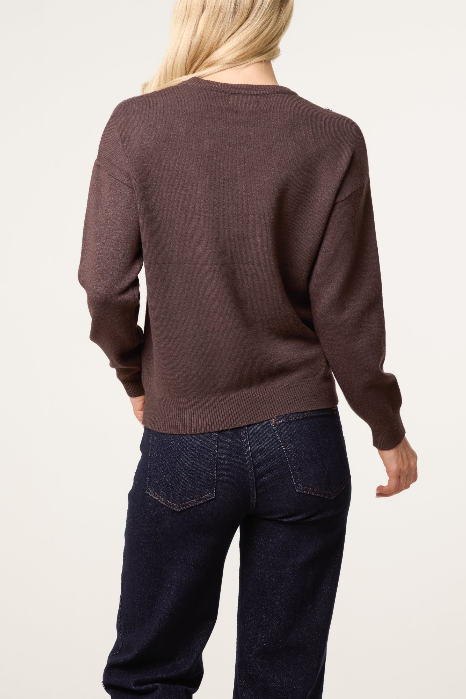Diamante Ditsy Flower Jumper
