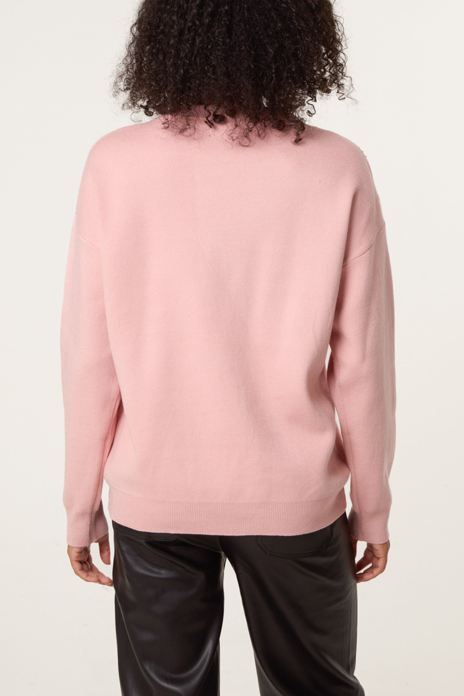Diamante Bow Fine Knit Jumper