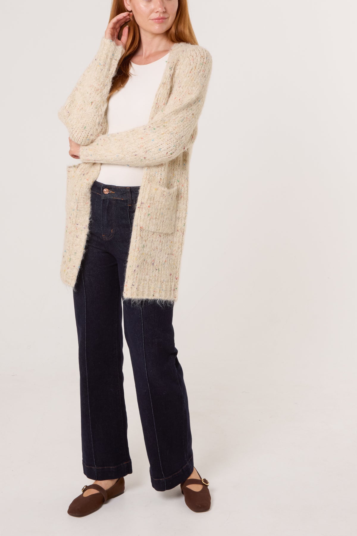 Space Dye Knit Pocket Cardigan