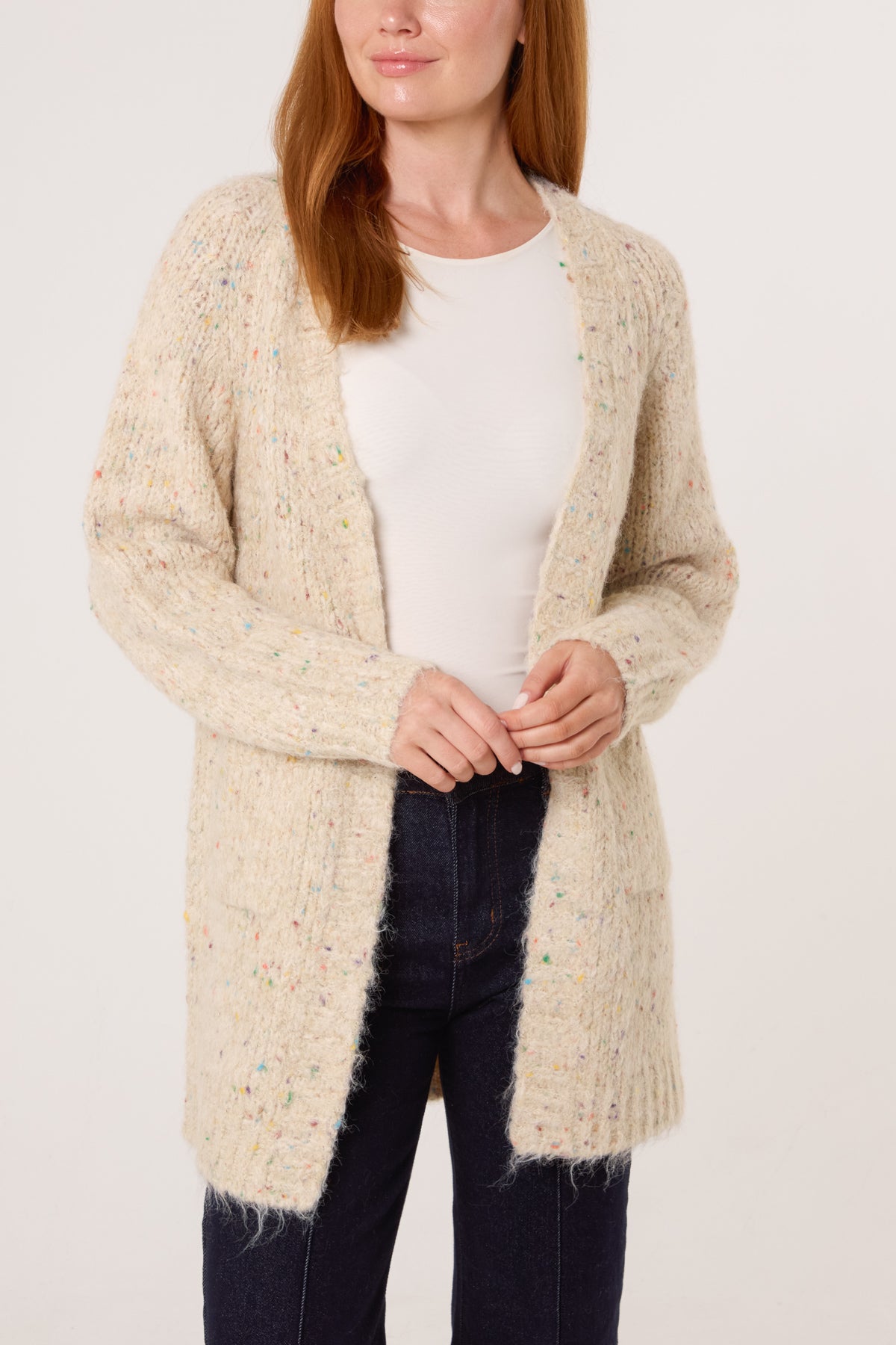 Space Dye Knit Pocket Cardigan