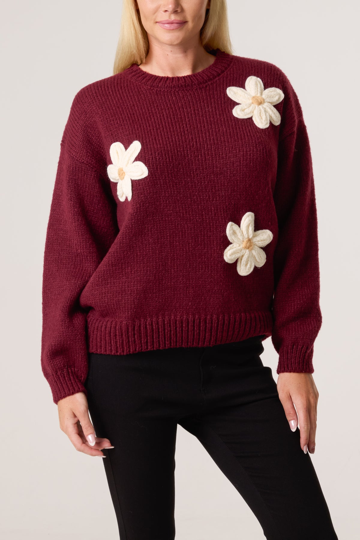 Flocking Daisy Knitted Jumper