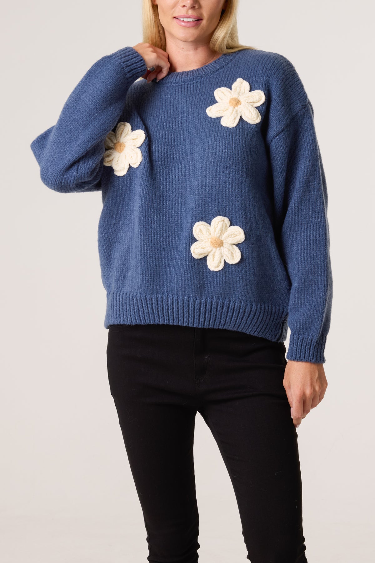 Flocking Daisy Knitted Jumper