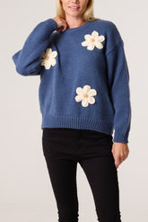Flocking Daisy Knitted Jumper