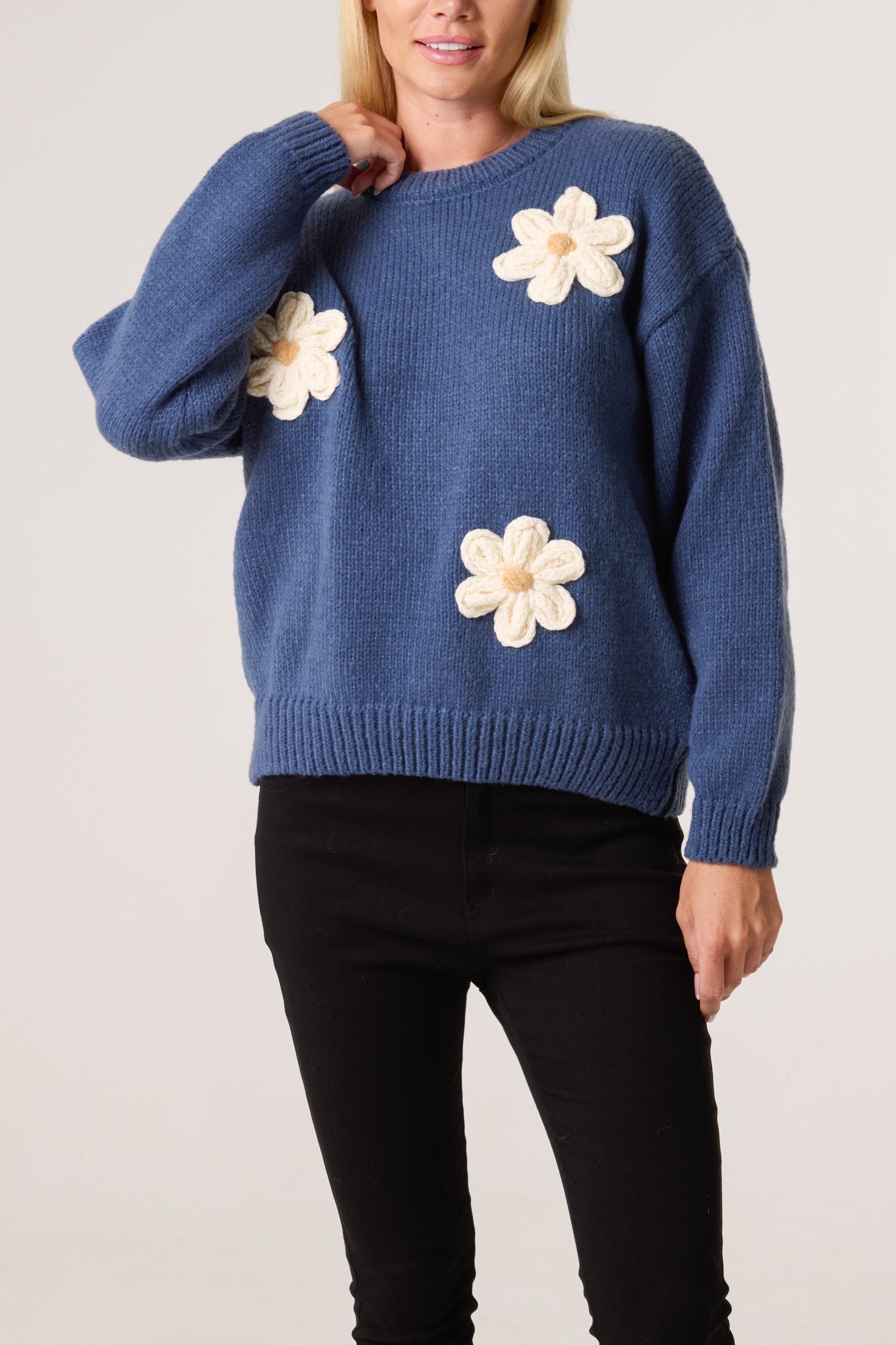 Flocking Daisy Knitted Jumper