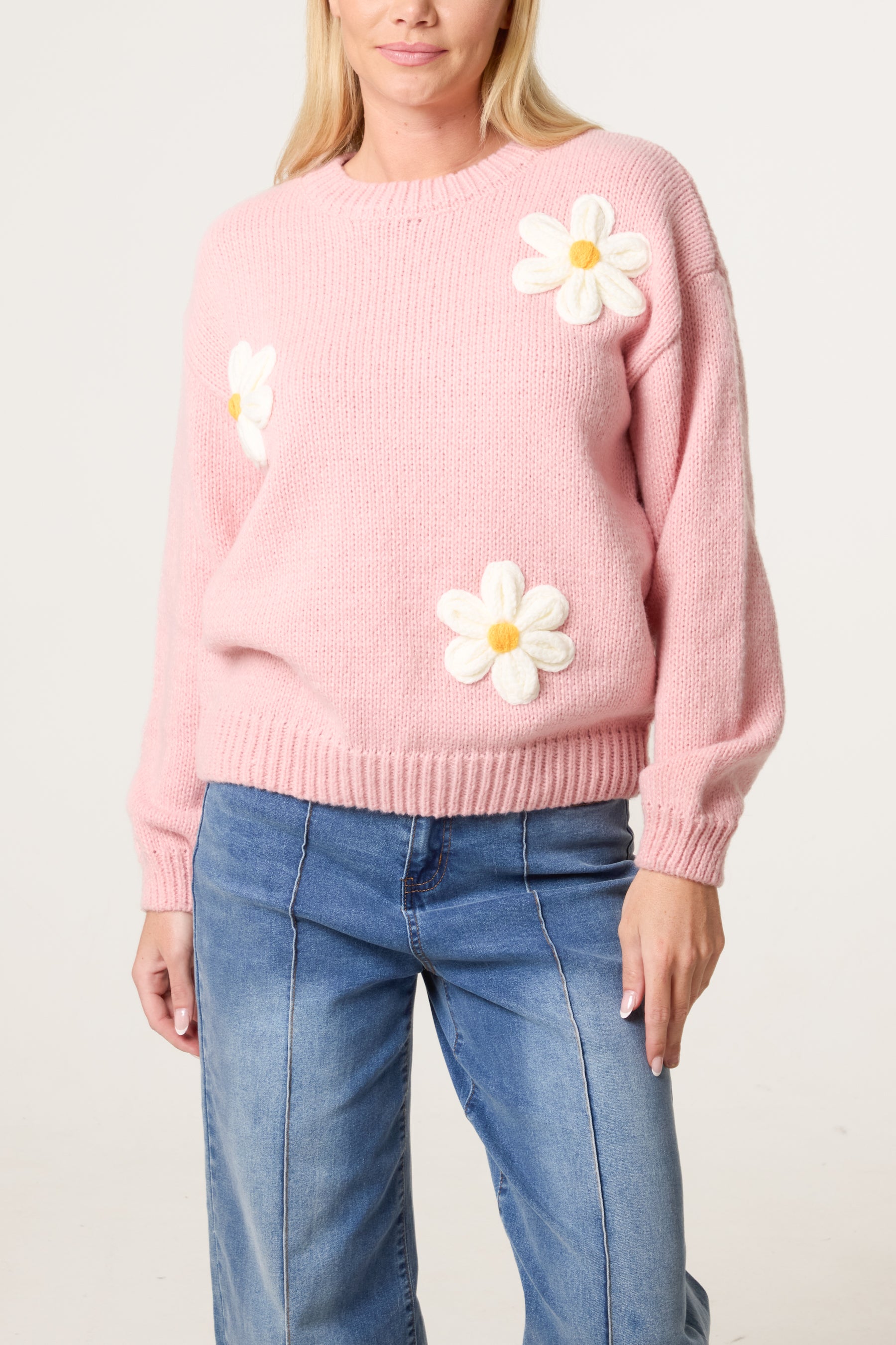 Flocking Daisy Knitted Jumper