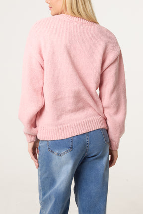 Flocking Daisy Knitted Jumper