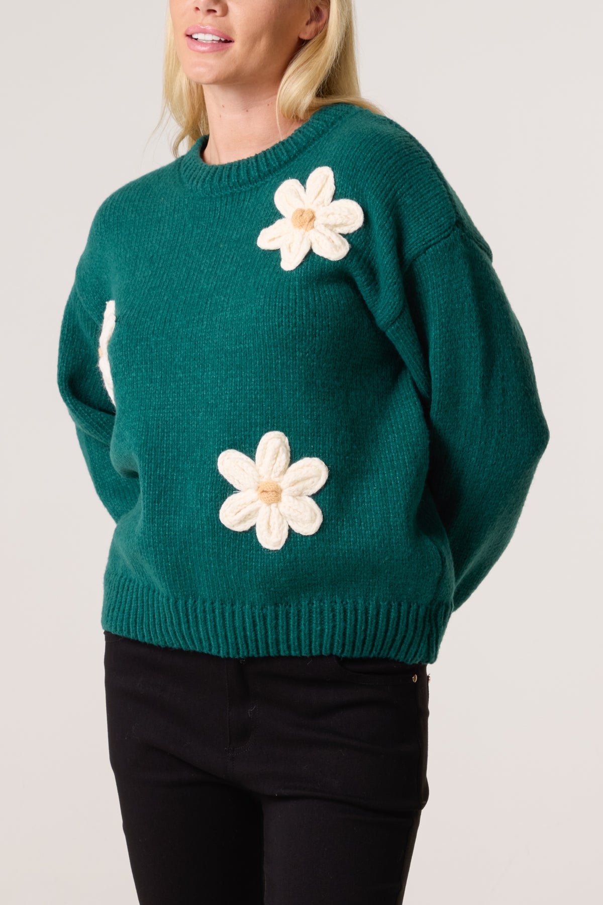 Flocking Daisy Knitted Jumper