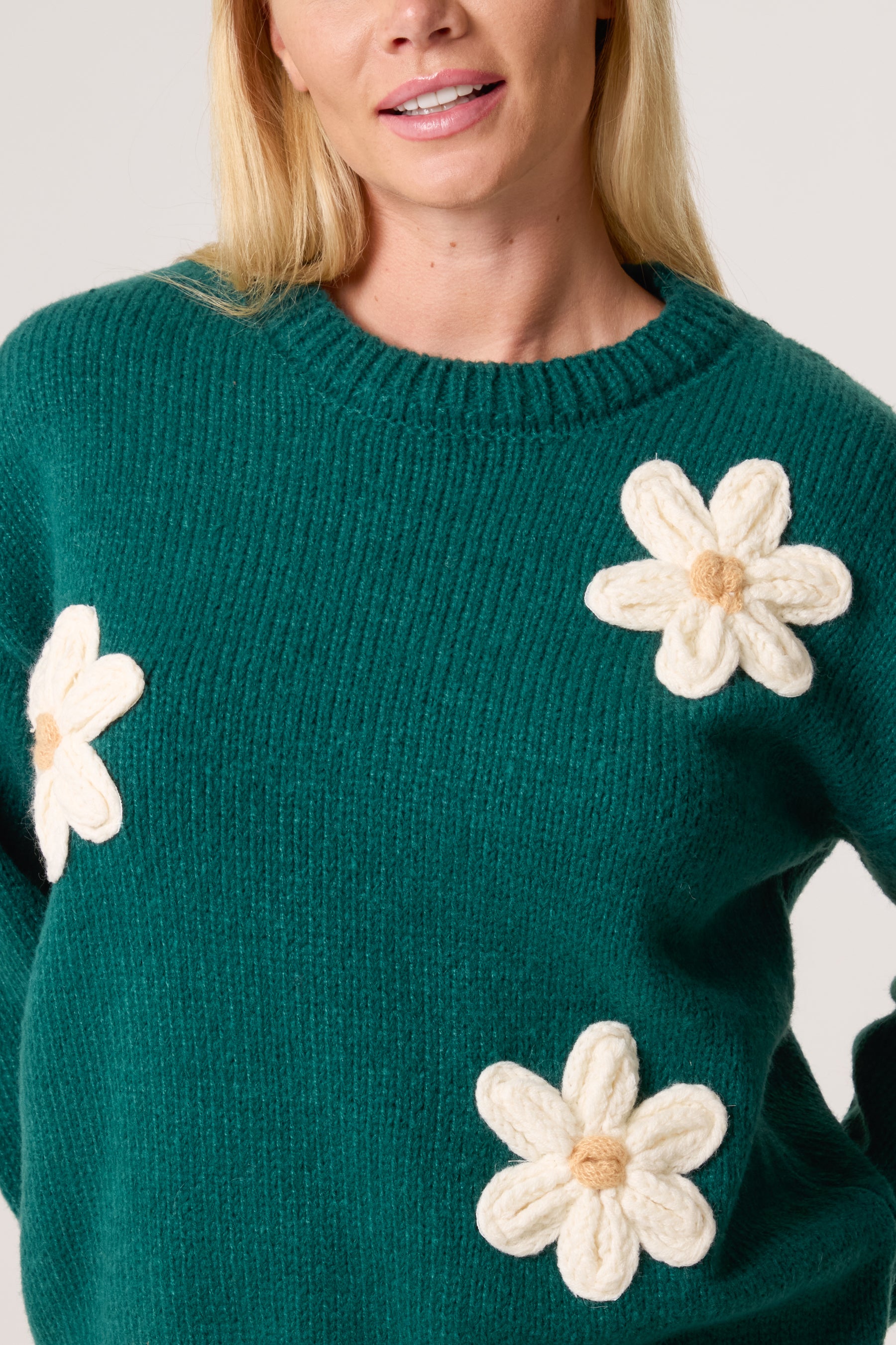 Flocking Daisy Knitted Jumper