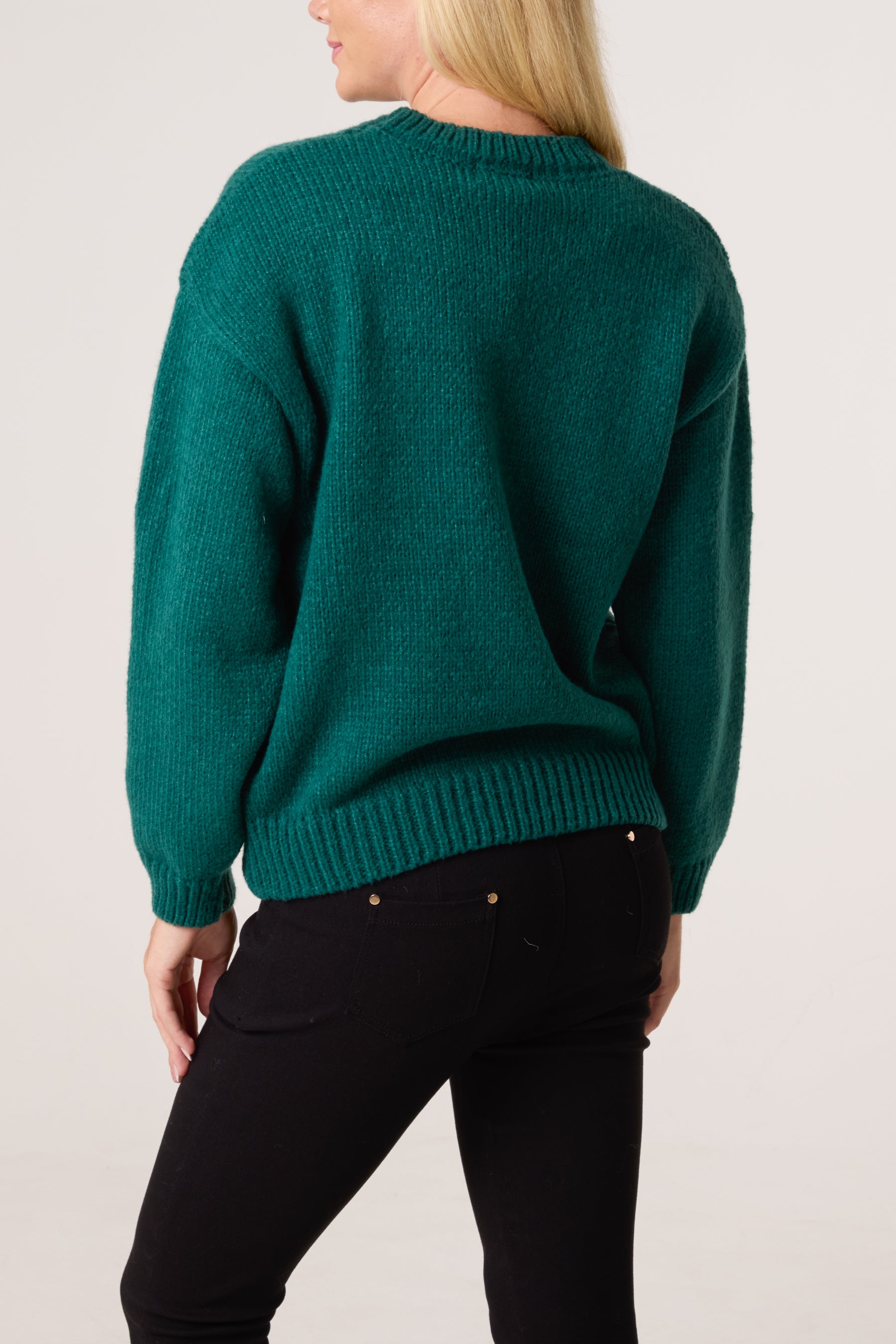 Flocking Daisy Knitted Jumper