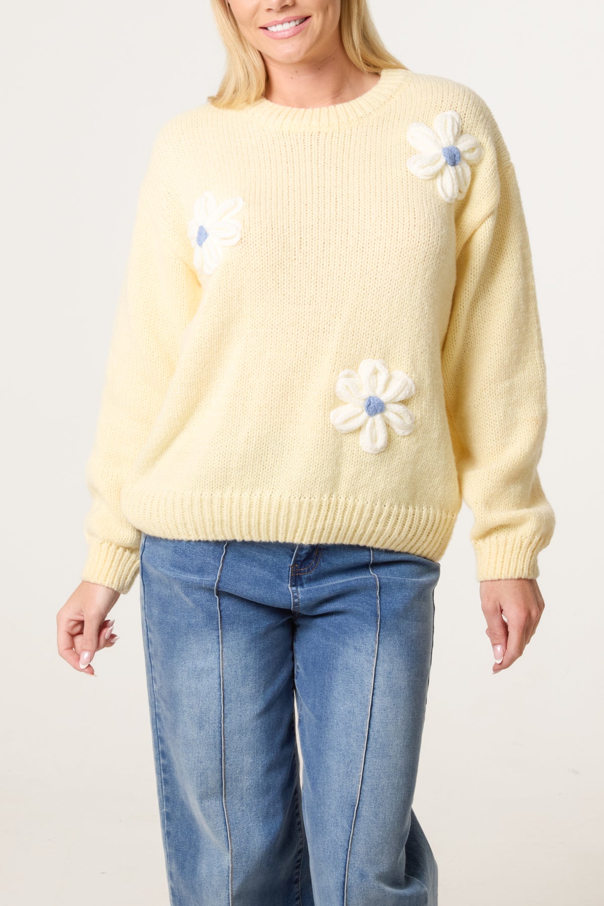 Flocking Daisy Knitted Jumper