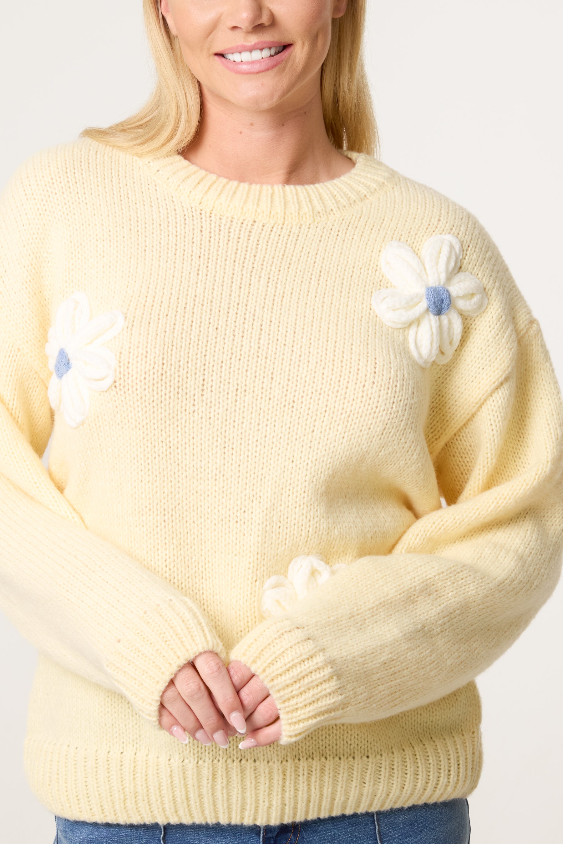 Flocking Daisy Knitted Jumper