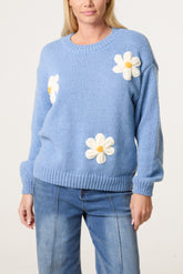 Flocking Daisy Knitted Jumper