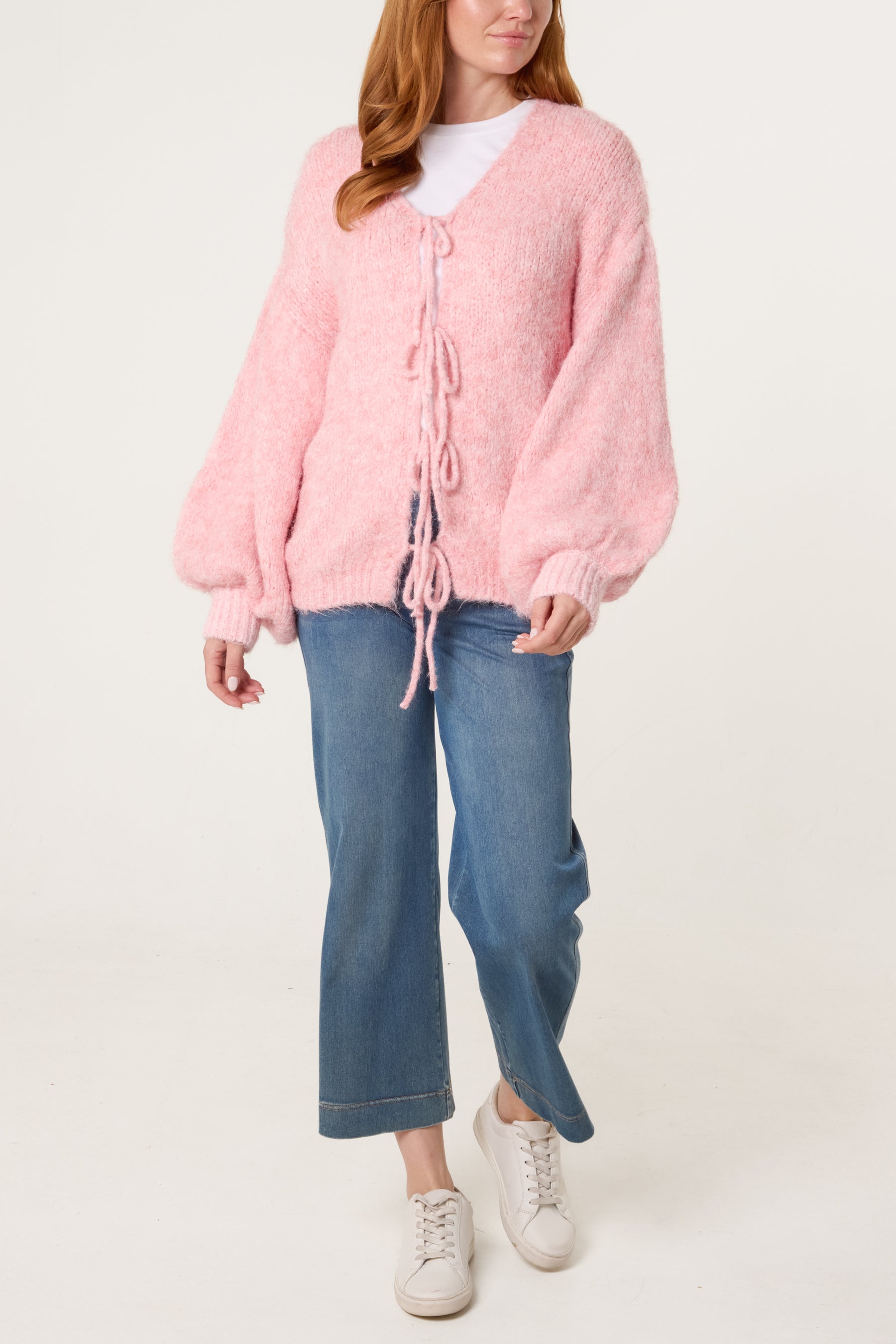 Bow Front Knit Cardigan