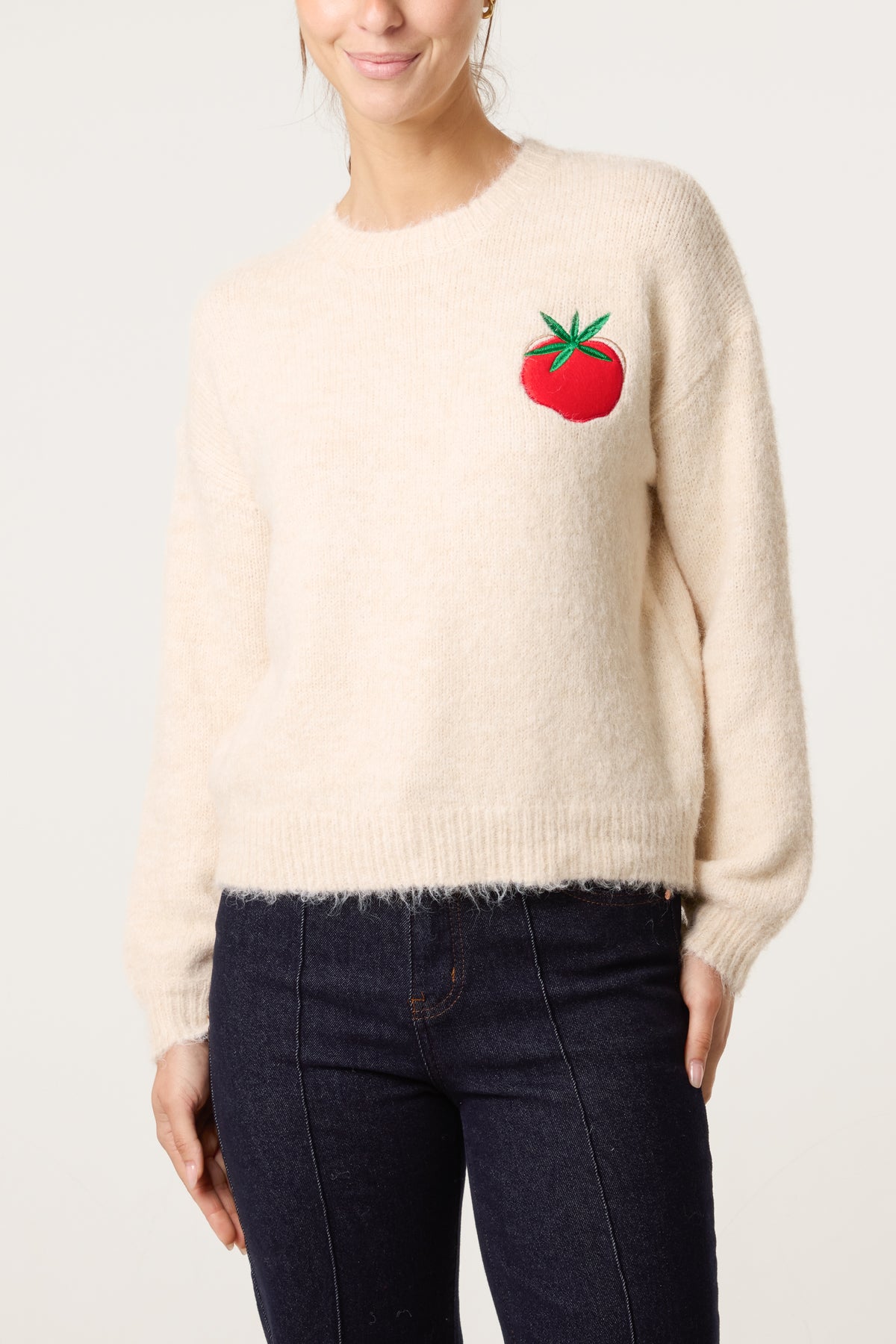 Tomato Design Knit Jumper