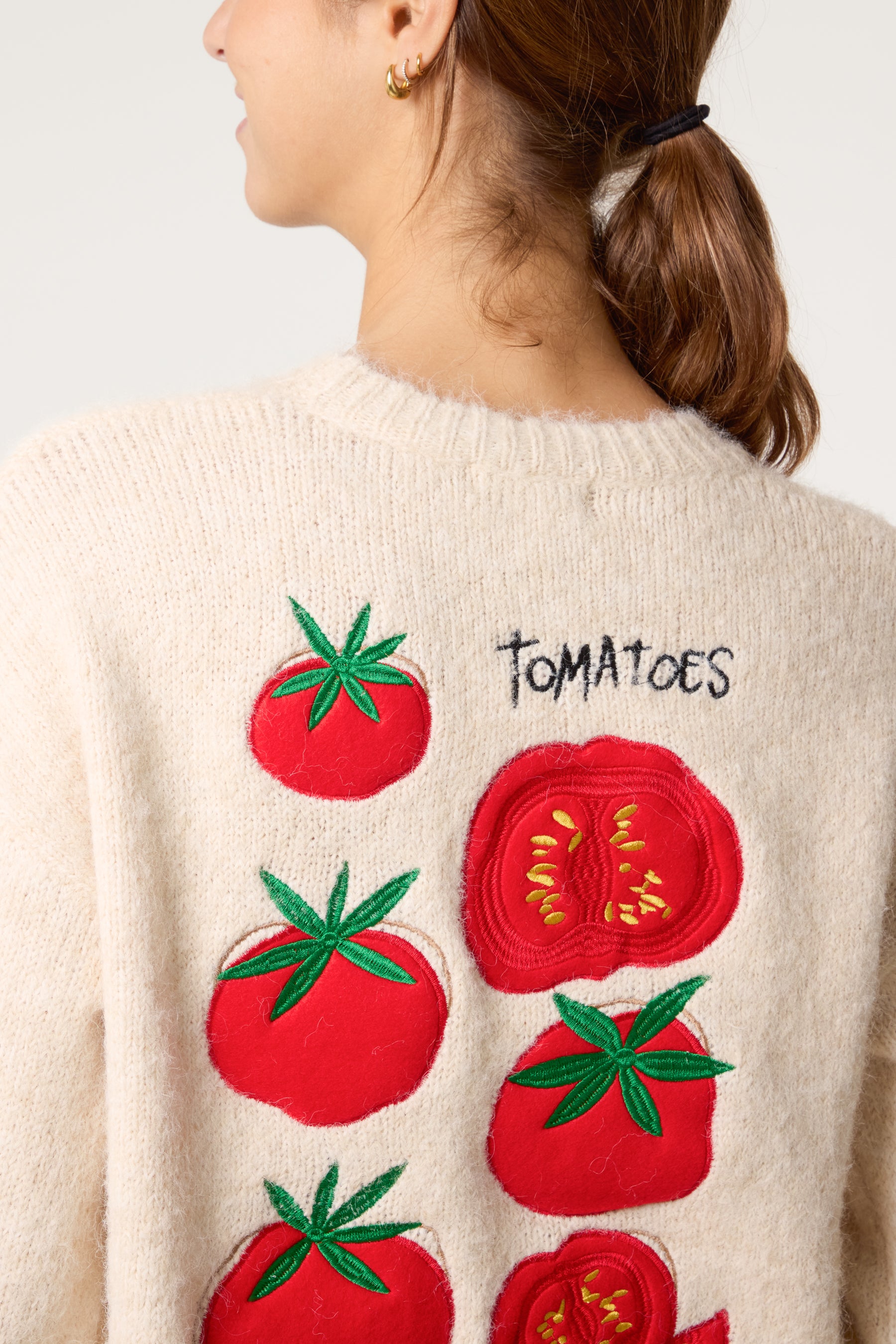 Tomato Design Knit Jumper