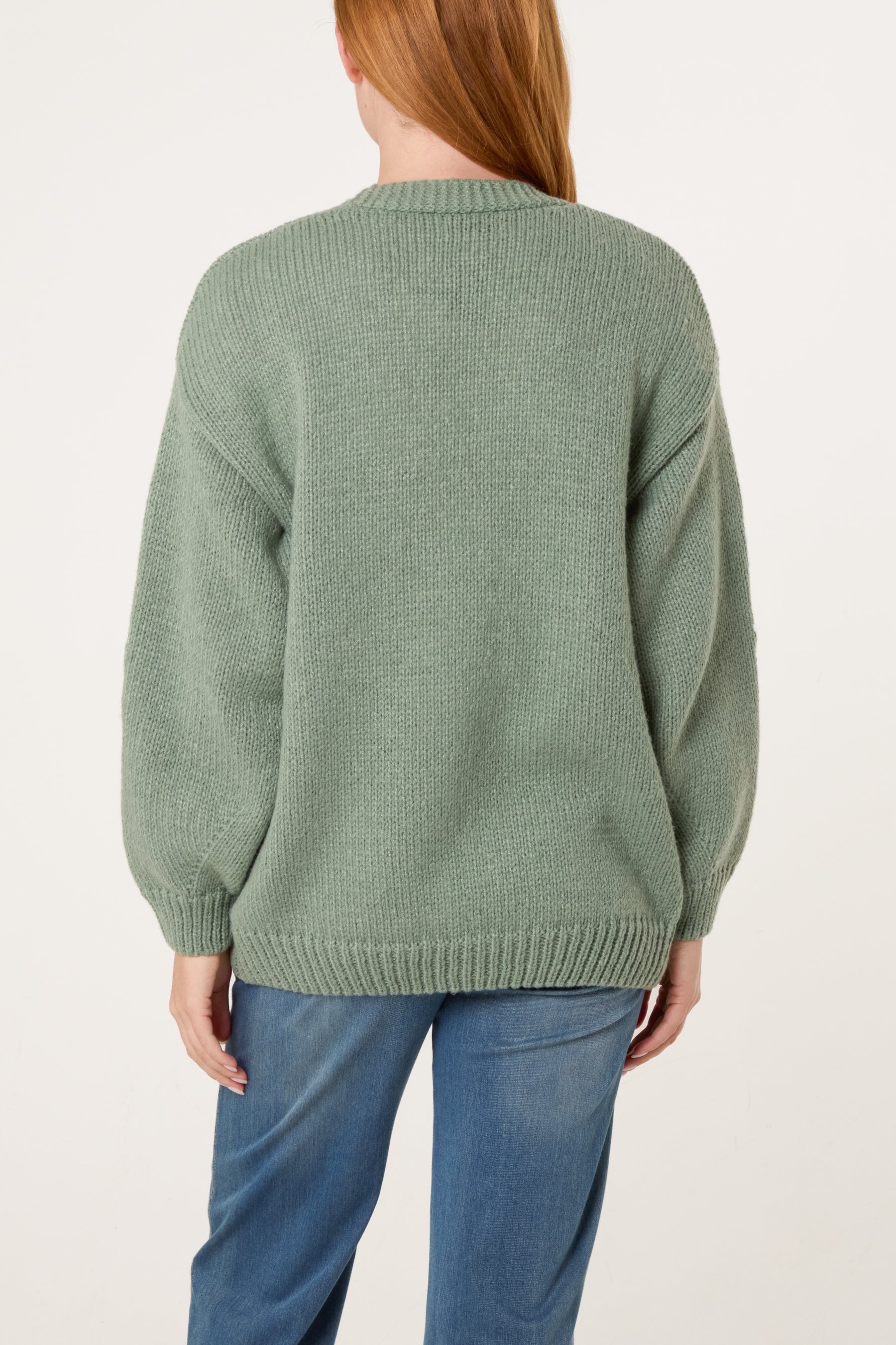 Embroidered Daisy Knit Cardigan