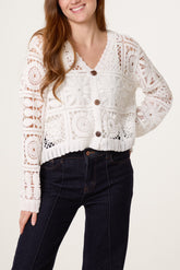 Summer Patchwork Crochet Cardigan