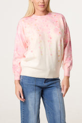 Blossom Embellished Crew Knit Jumper