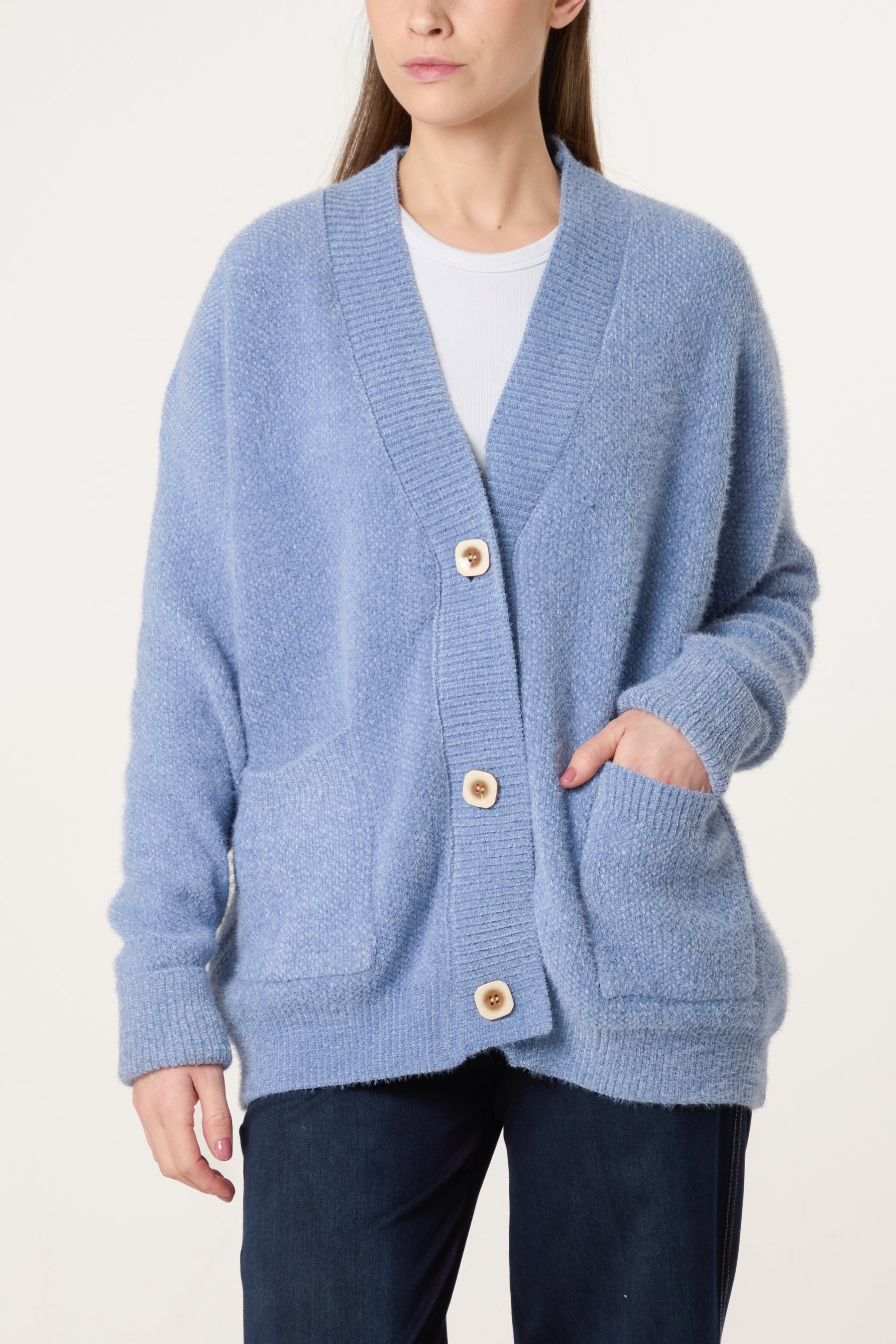 Cosy Knit Pocket Cardigan