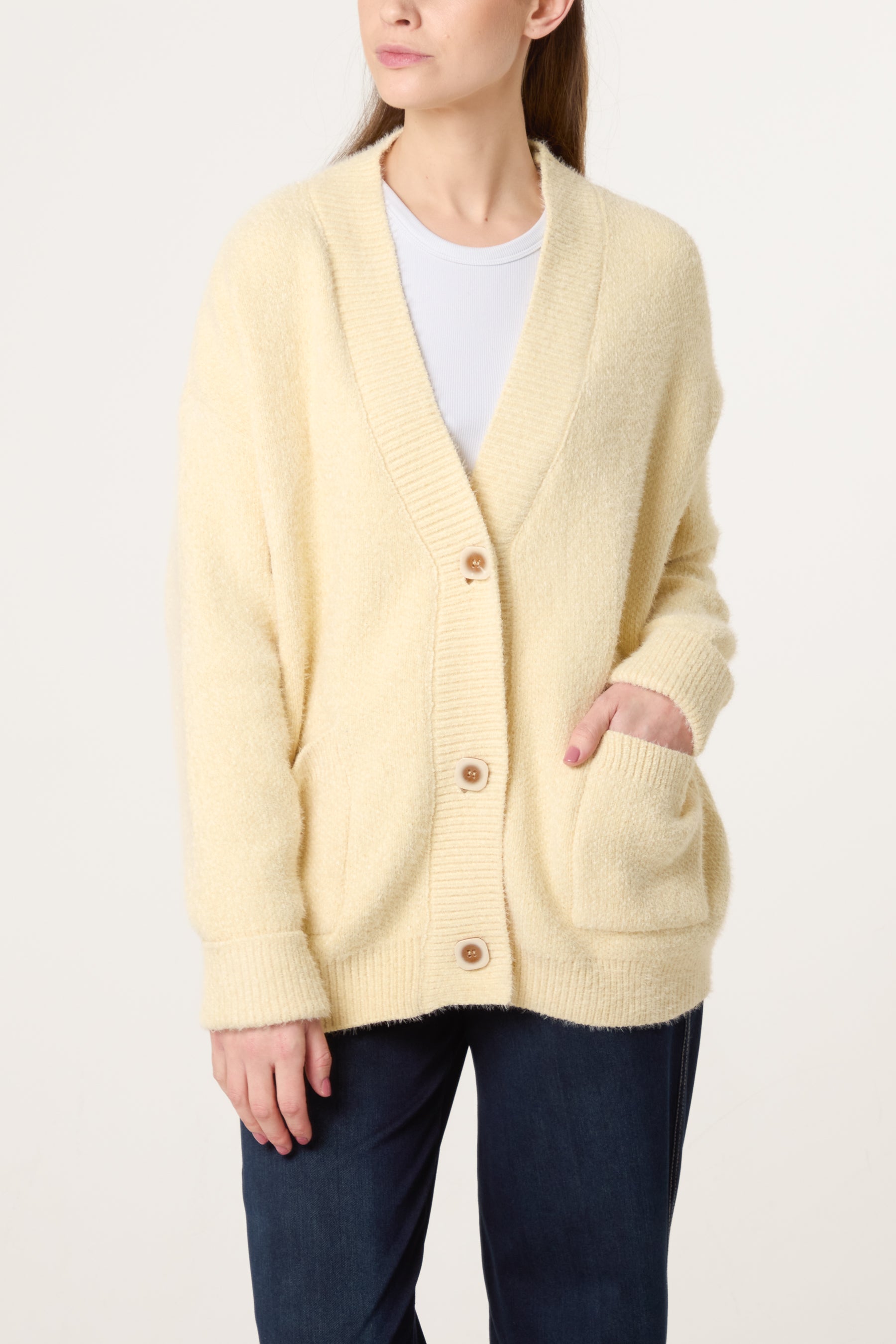 Cosy Knit Pocket Cardigan
