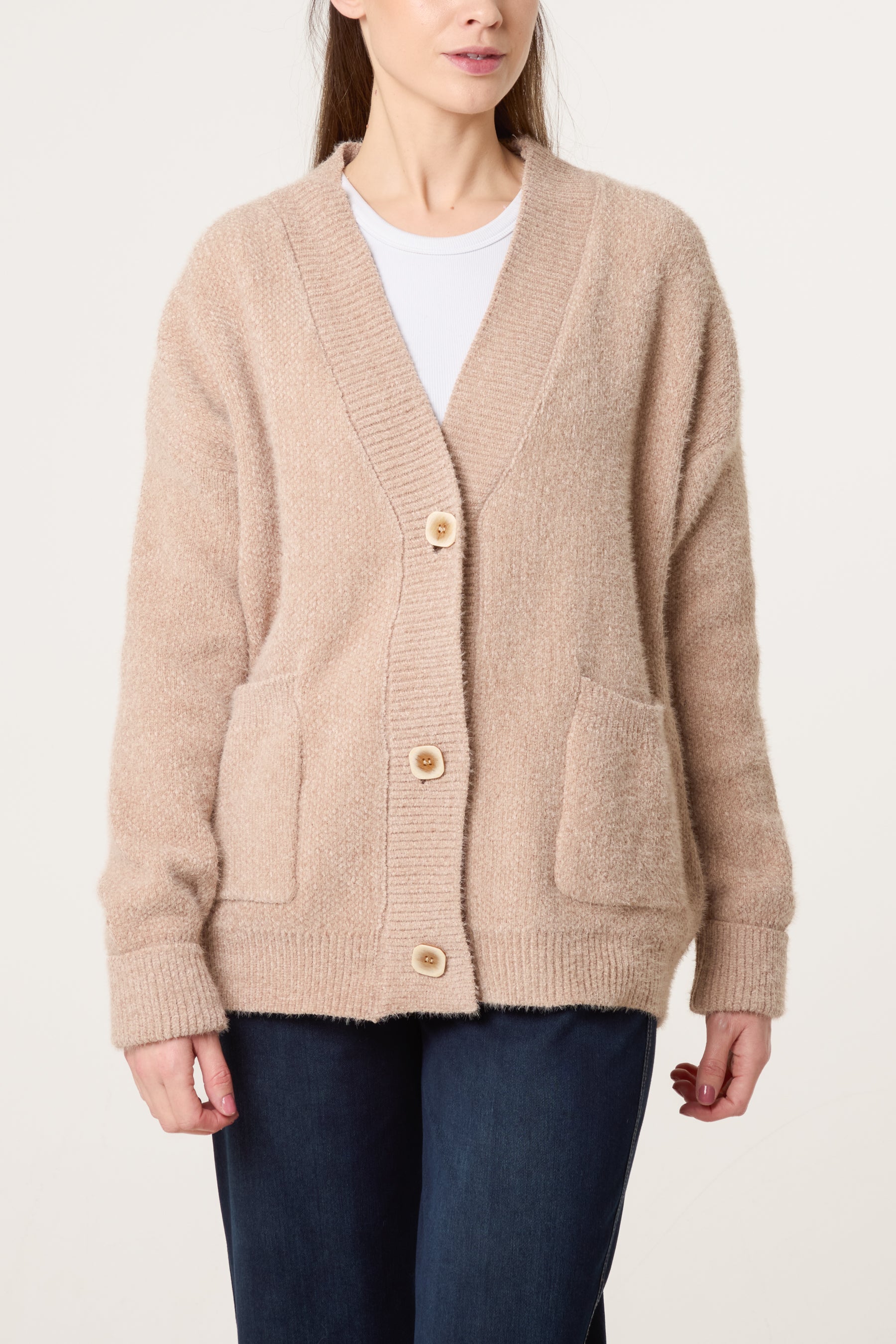 Cosy Knit Pocket Cardigan