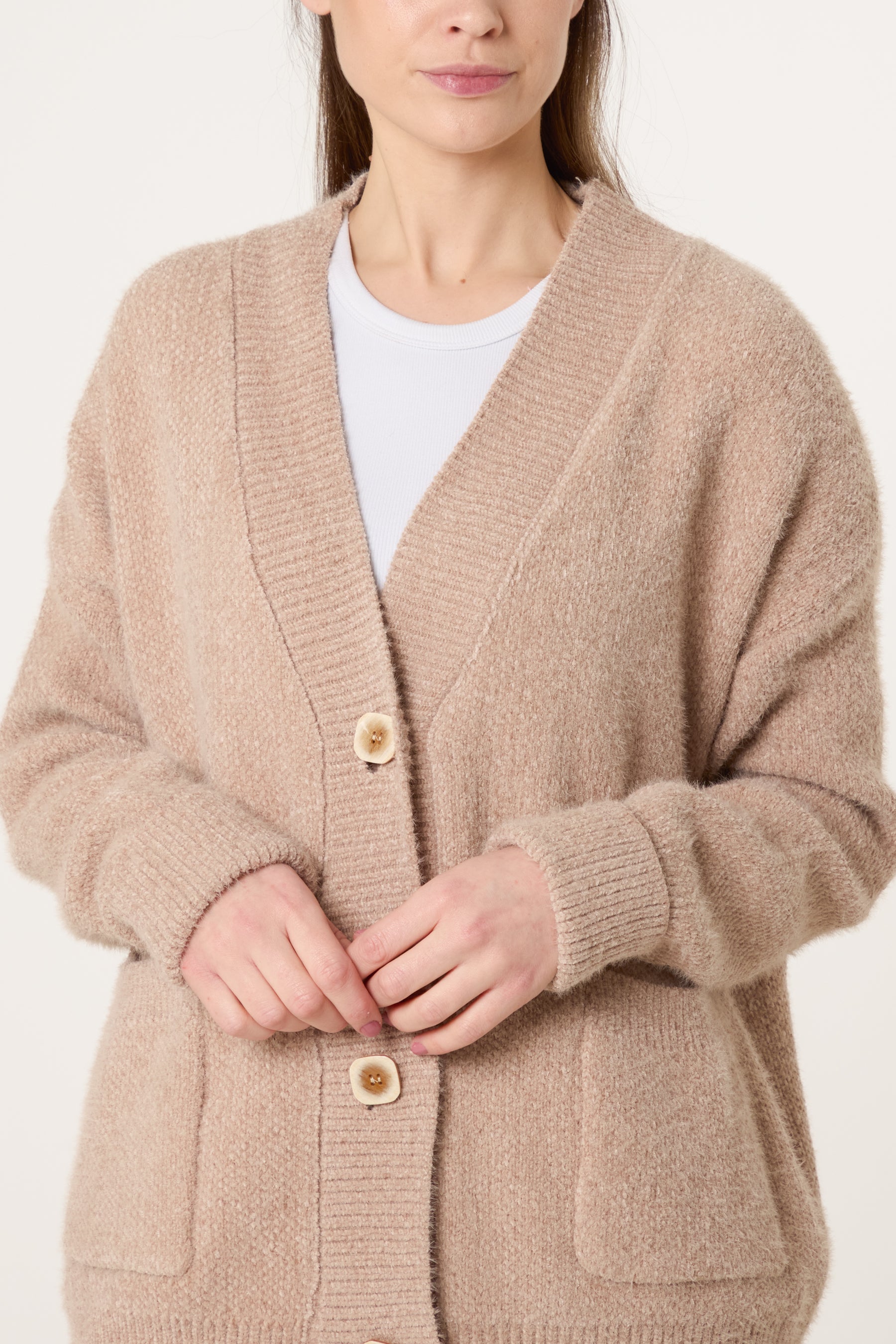 Cosy Knit Pocket Cardigan