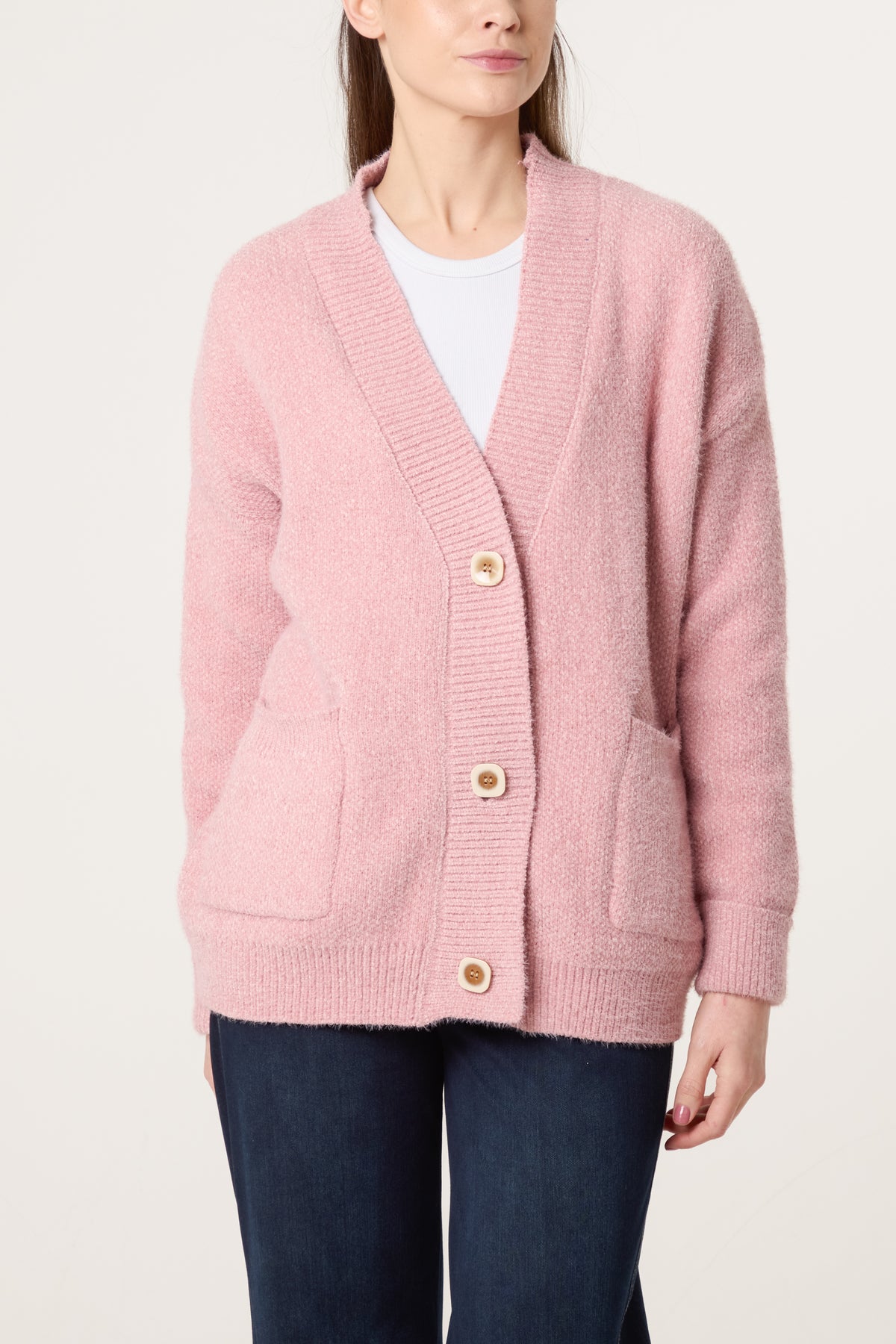 Cosy Knit Pocket Cardigan
