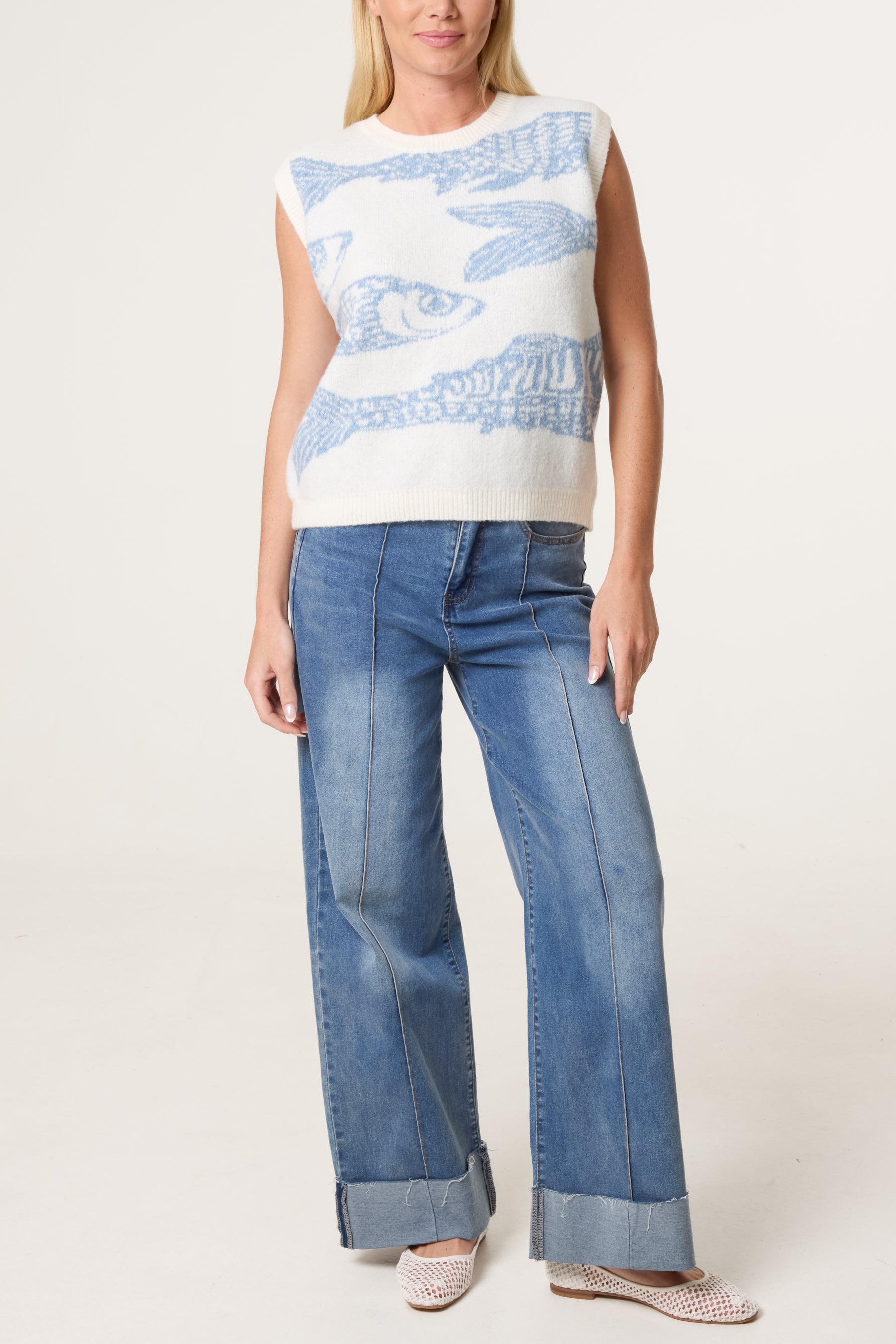 Sardine Fish Knit Vest