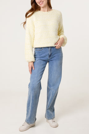 Boucle Knit Short Jumper