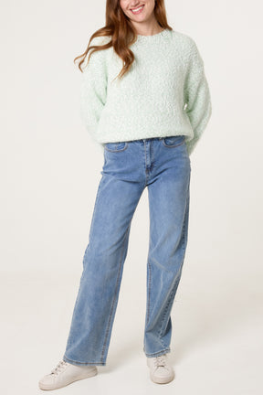 Boucle Knit Short Jumper